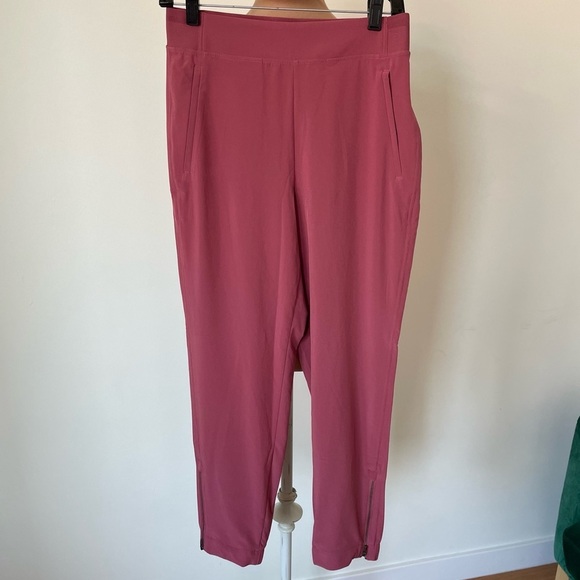 ATHLETA Brooklyn Heights Pink Rose Blush High Rise Jogger Pants 533443 EUC Sz 2 - Picture 4 of 12